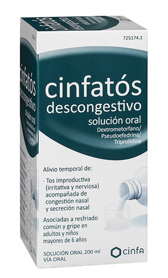 Cinfatos Decongestant Oral Solution 200 ml