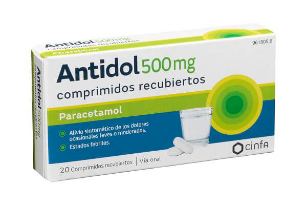Antidol 500 mg 20 Comprimidos Recubiertos